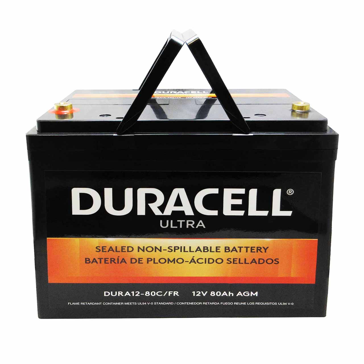 Duracell DURA12-80C/FR 12V 80Ah Flame Retardant AGM UPS Battery