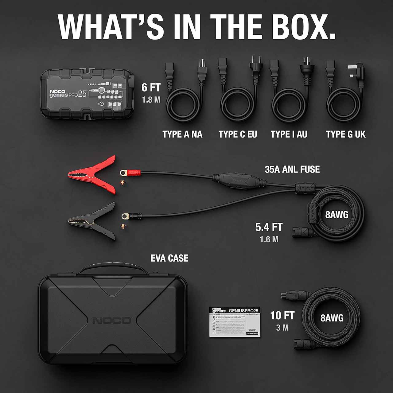 NOCO Genius Pro 25 6V/12V/24V 25A Automatic Battery Charger