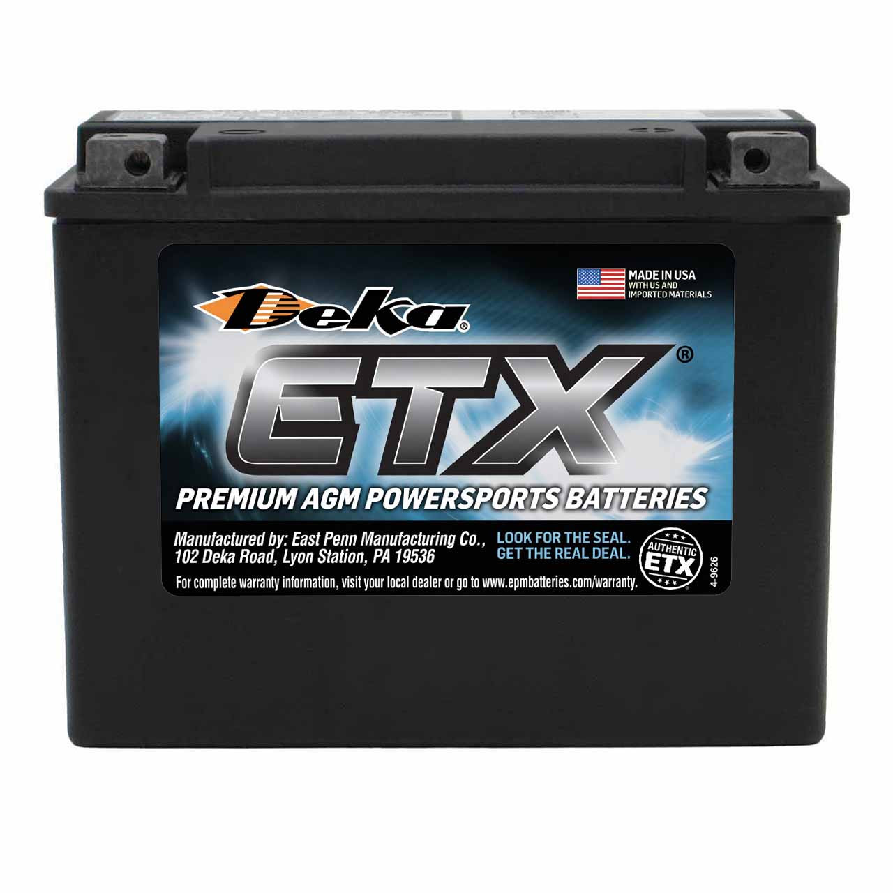 エテキチ145／80R13 Deka ETX18L AGM Powersport Battery – Replaces YTX24HL-BS & BTX24HL
