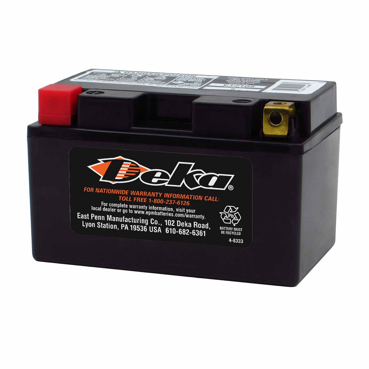 Deka ETZ10S AGM Powersport Battery – Replaces YTZ10S & CTZ10S