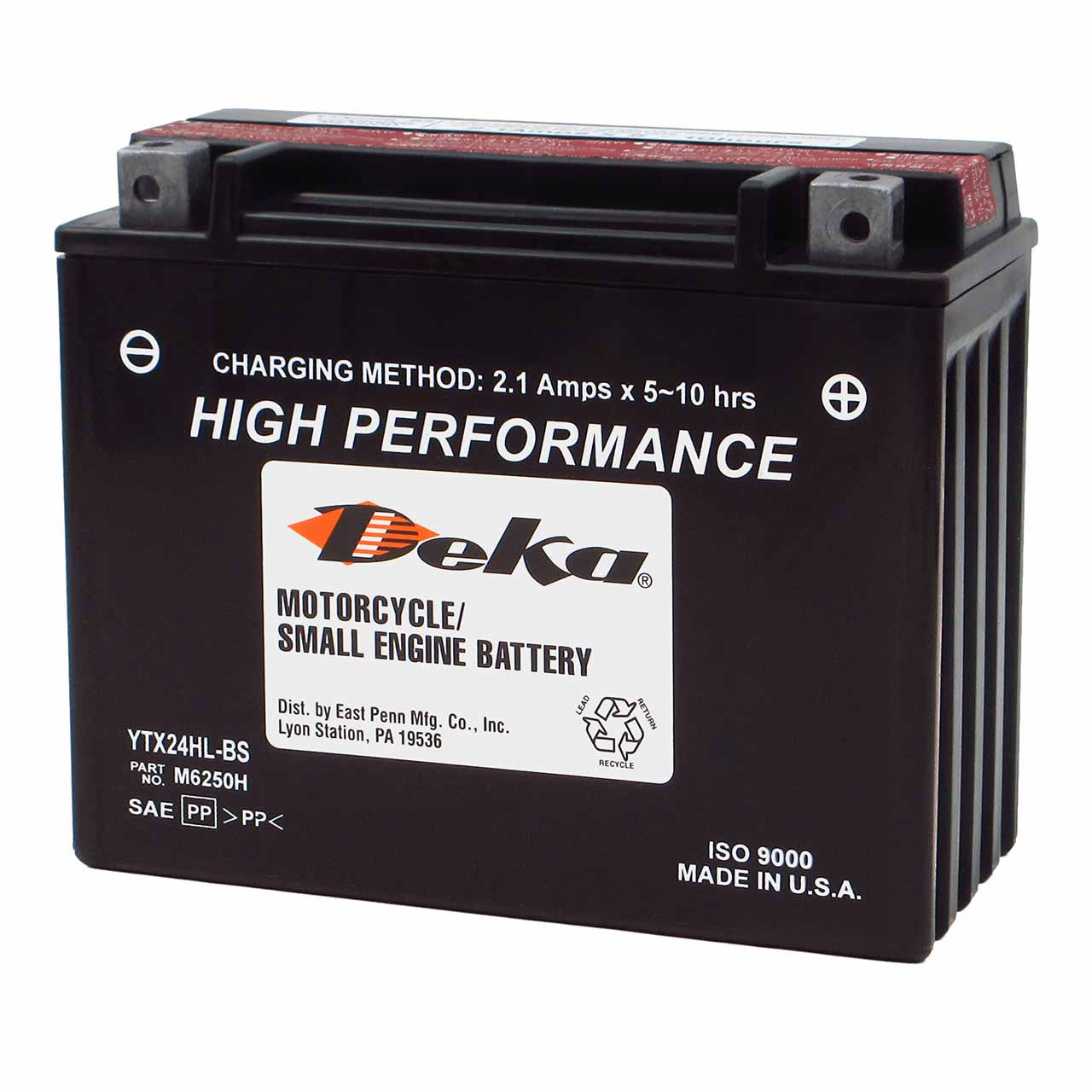 Deka YTX24HL-BS AGM Powersport Battery – Replaces BTX24HL & B2618