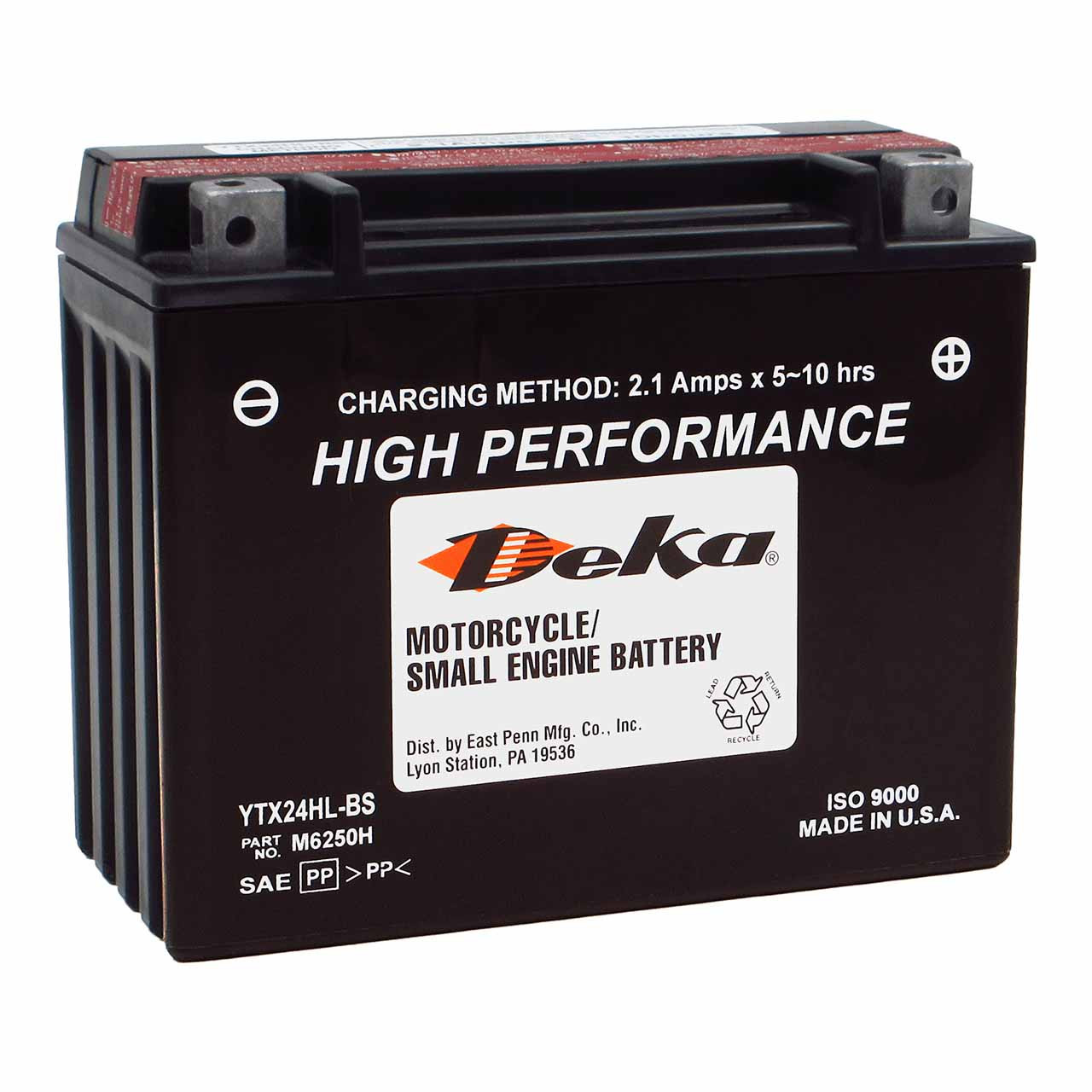 Deka YTX24HL-BS AGM Powersport Battery – Replaces BTX24HL & B2618