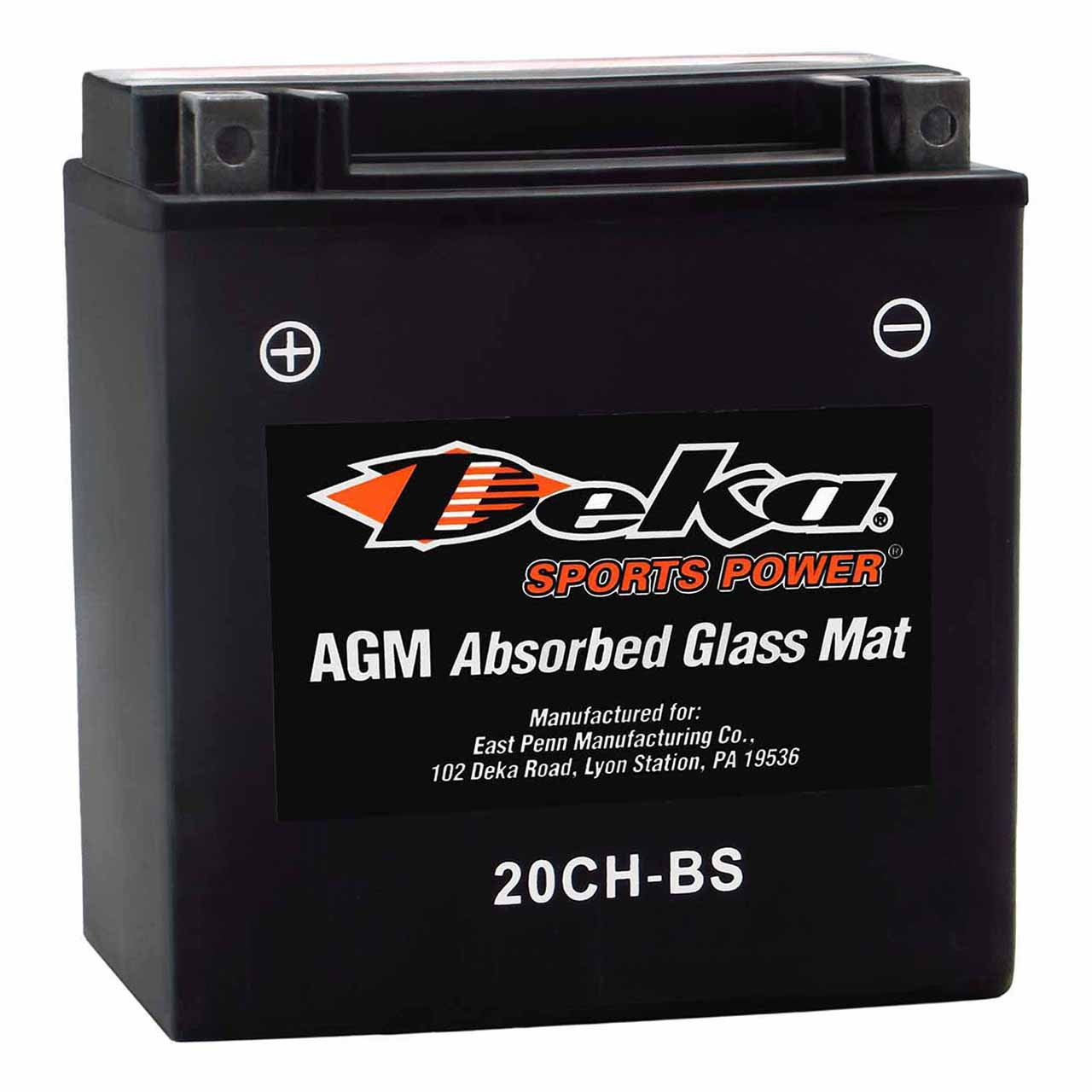 Deka YTX20CH-BS AGM Powersport Battery – Replaces CTX20CH-BS
