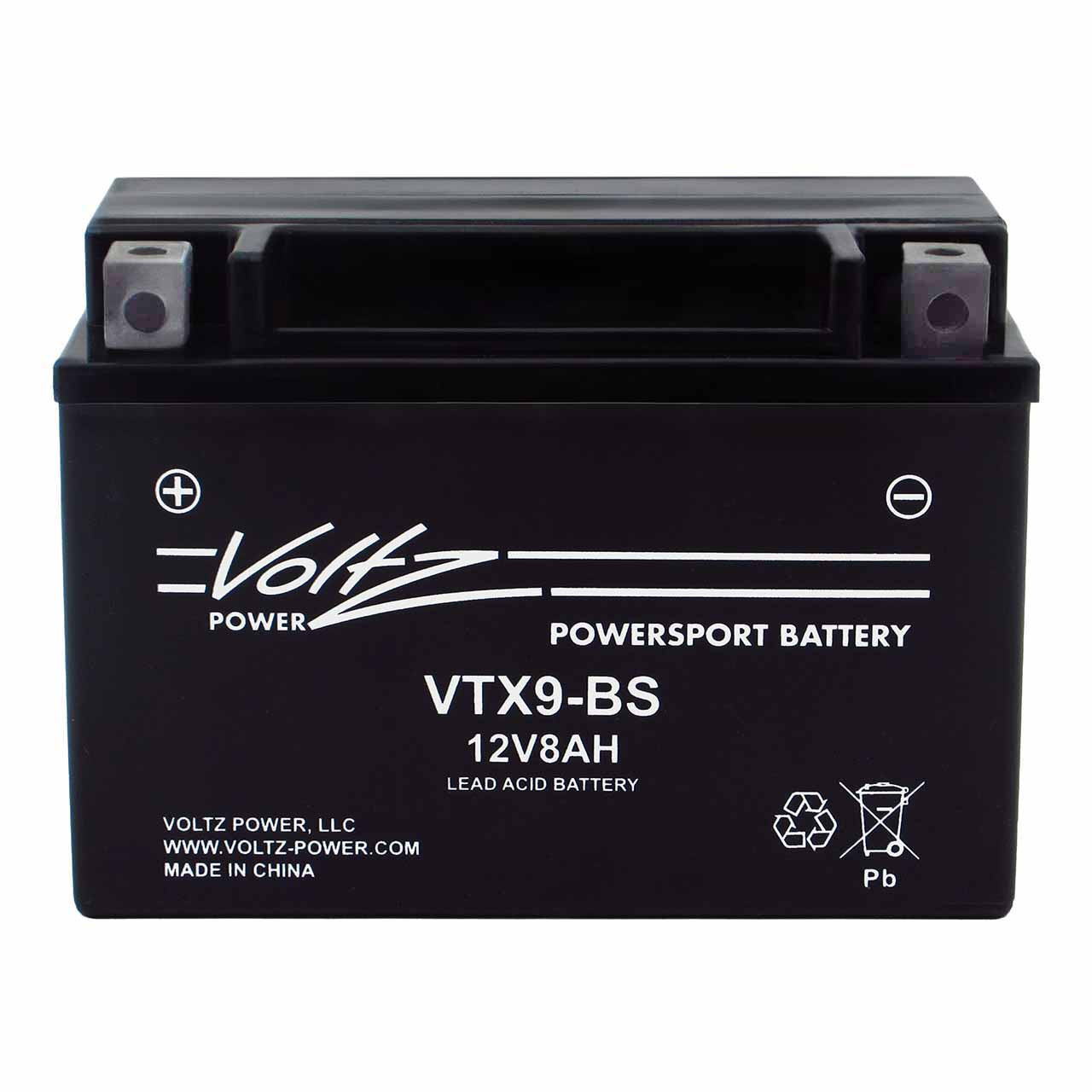 Voltz VTX9-BS AGM Powersport Battery – Replaces YTX9-BS & CTX9-BS