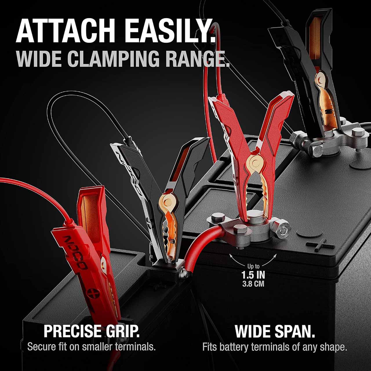 NOCO GC014 X-Connect XL Battery Clamps with M10 Eyelets
