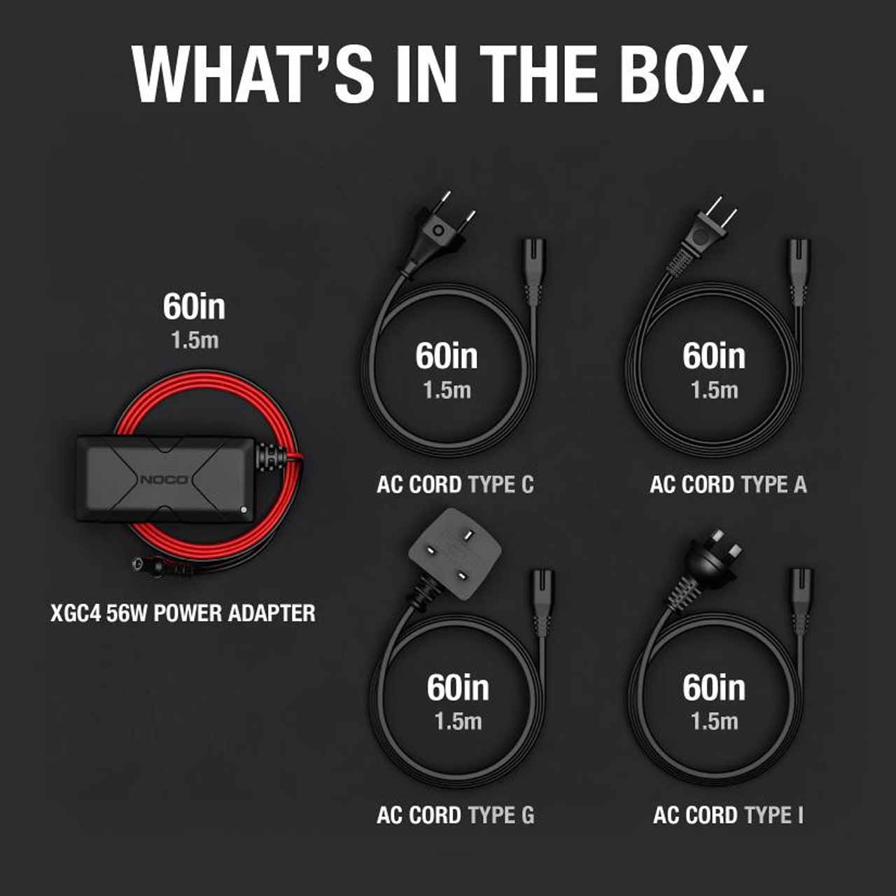 NOCO XGC4 56W Power Adapter | NOCO Jump Starter