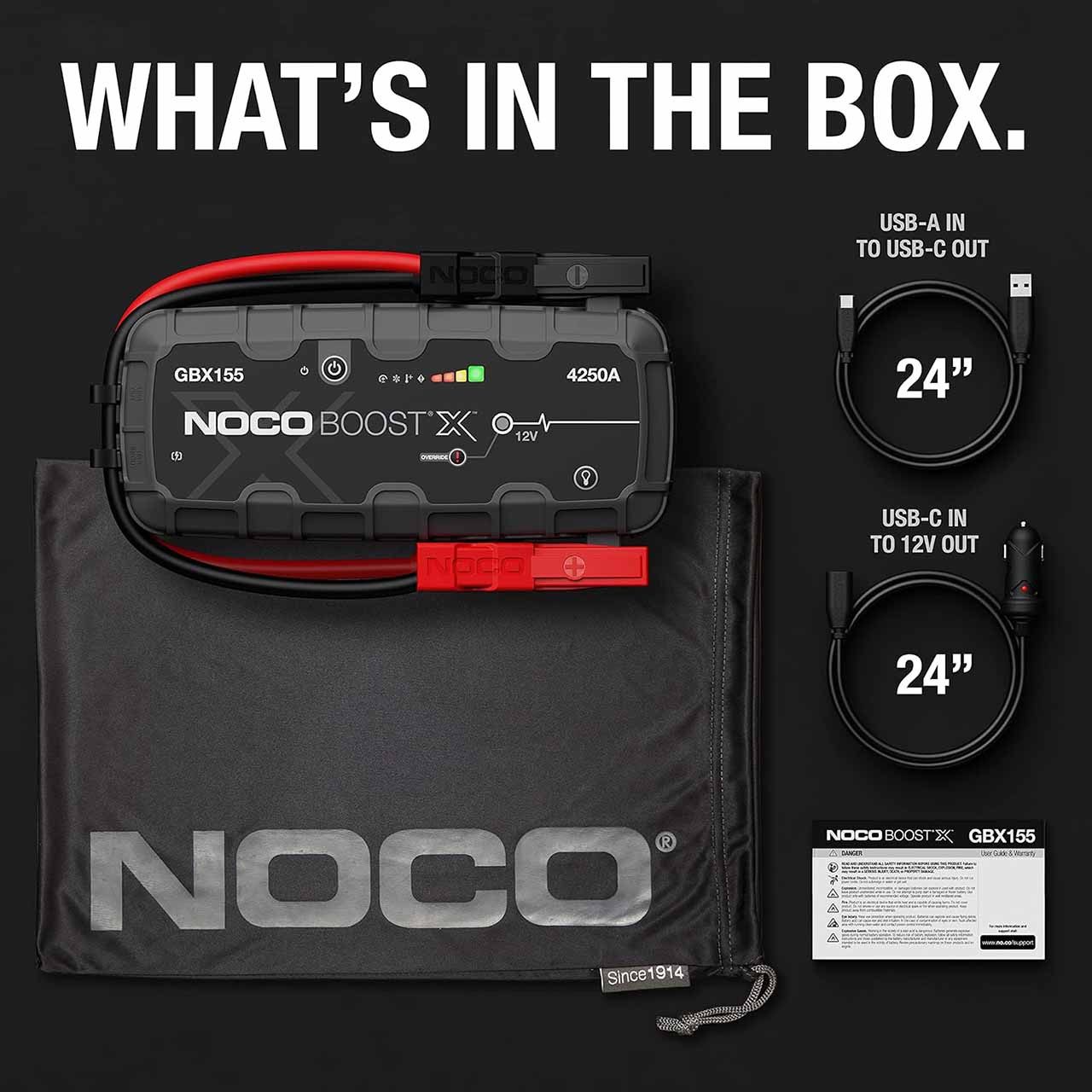 NOCO GBX155 4250A Lithium Jump Starter – Boost X Series