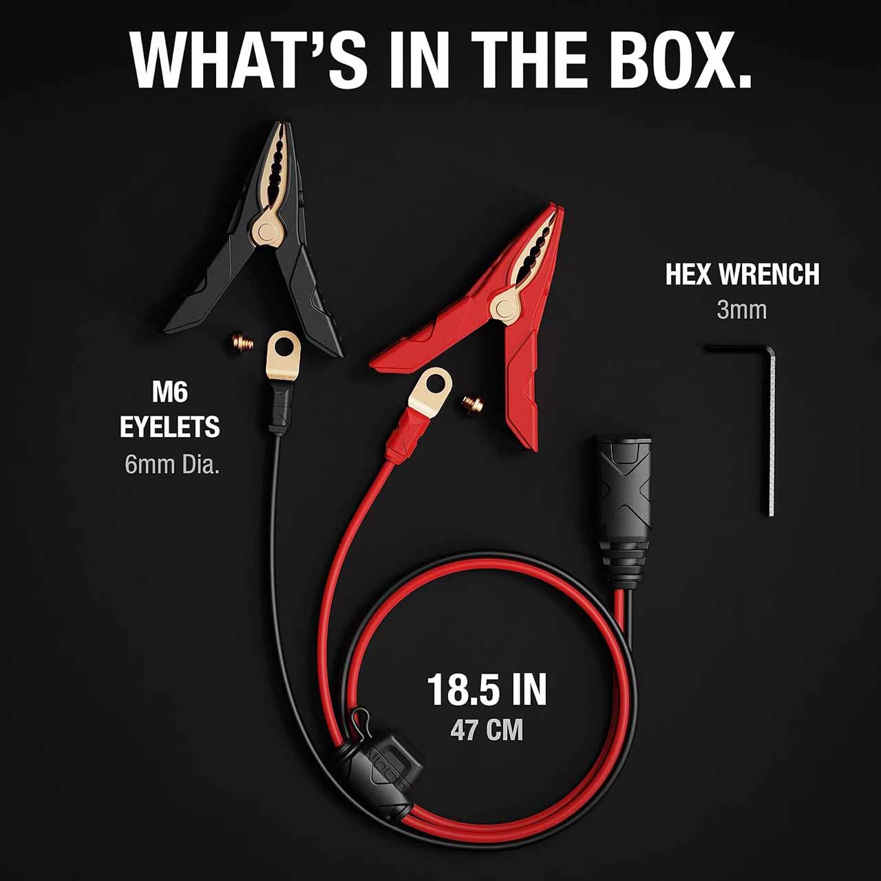 NOCO GC001 X-Connect Battery Clamps with M6 Eyelets