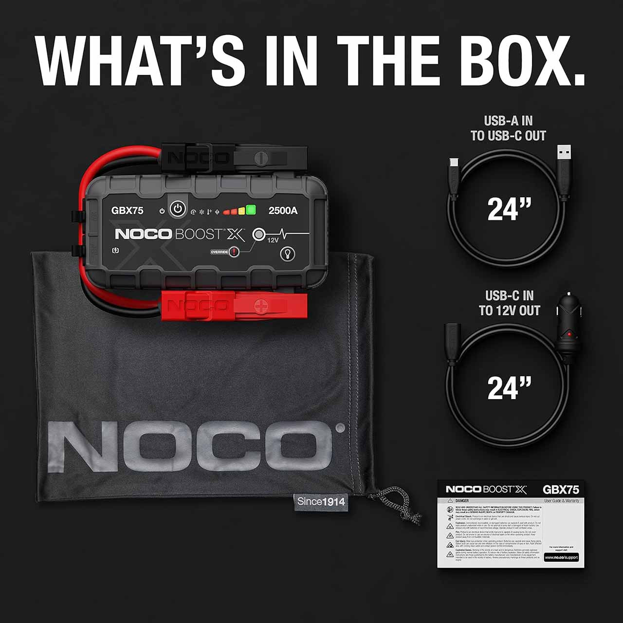 NOCO GBX75 Lithium Portable Jump Starter
