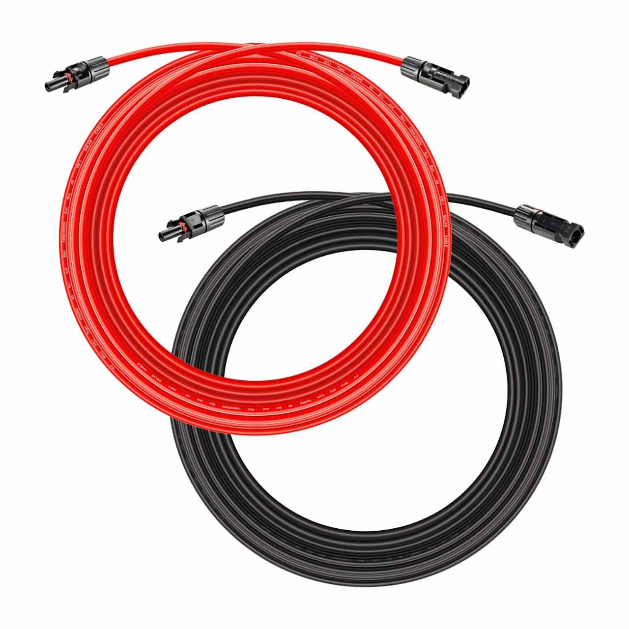 MC4 Extension Cable for Solar Panel (10AWG) 10 - 100 Feet