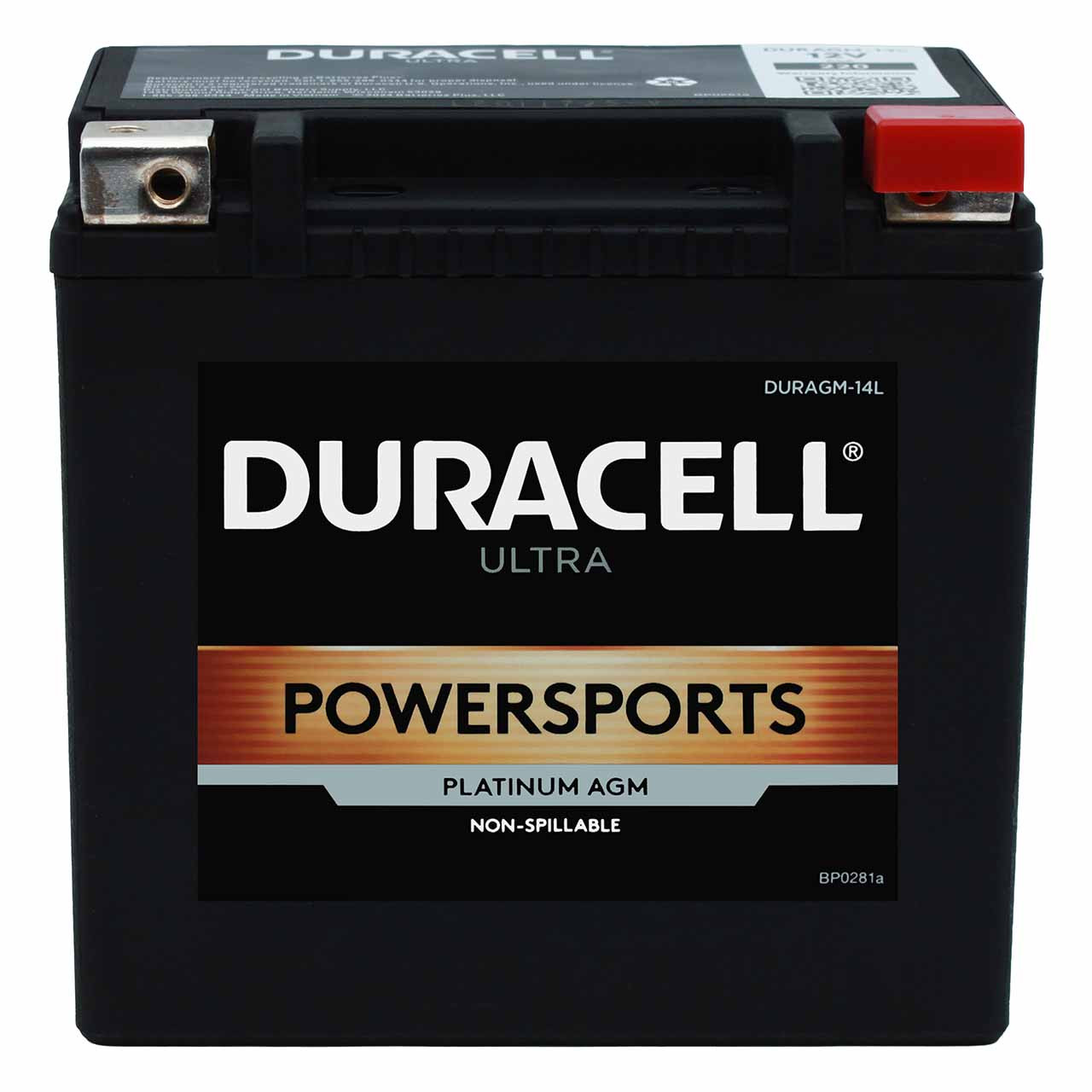 Duracell DURAGM-14L AGM Powersport Battery – Replaces YTX14L-BS