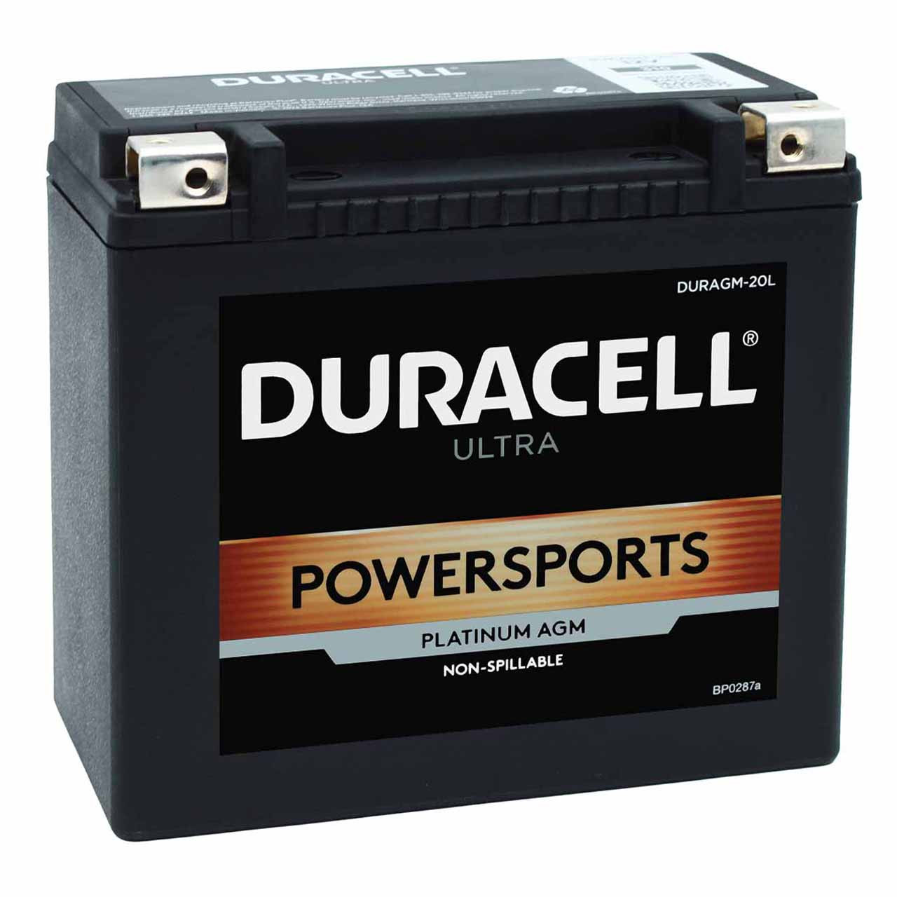 Duracell DURAGM-20L AGM Powersport Battery – Replaces YTX20L-BS