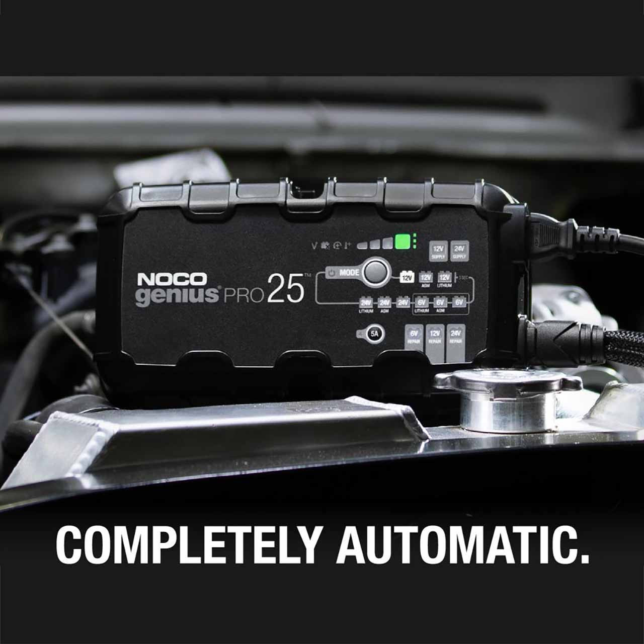 ノコノコ NOCO Genius Pro 25 6V/12V/24V 25A Automatic Battery Charger