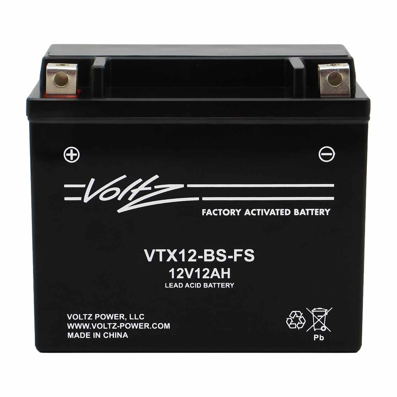 VOLTRIC POWER　SOAR & NANOSPEED 1200 2本売り Voltz VTX12-BS-FS AGM Powersport Battery – Replaces YTX12-BS & B129