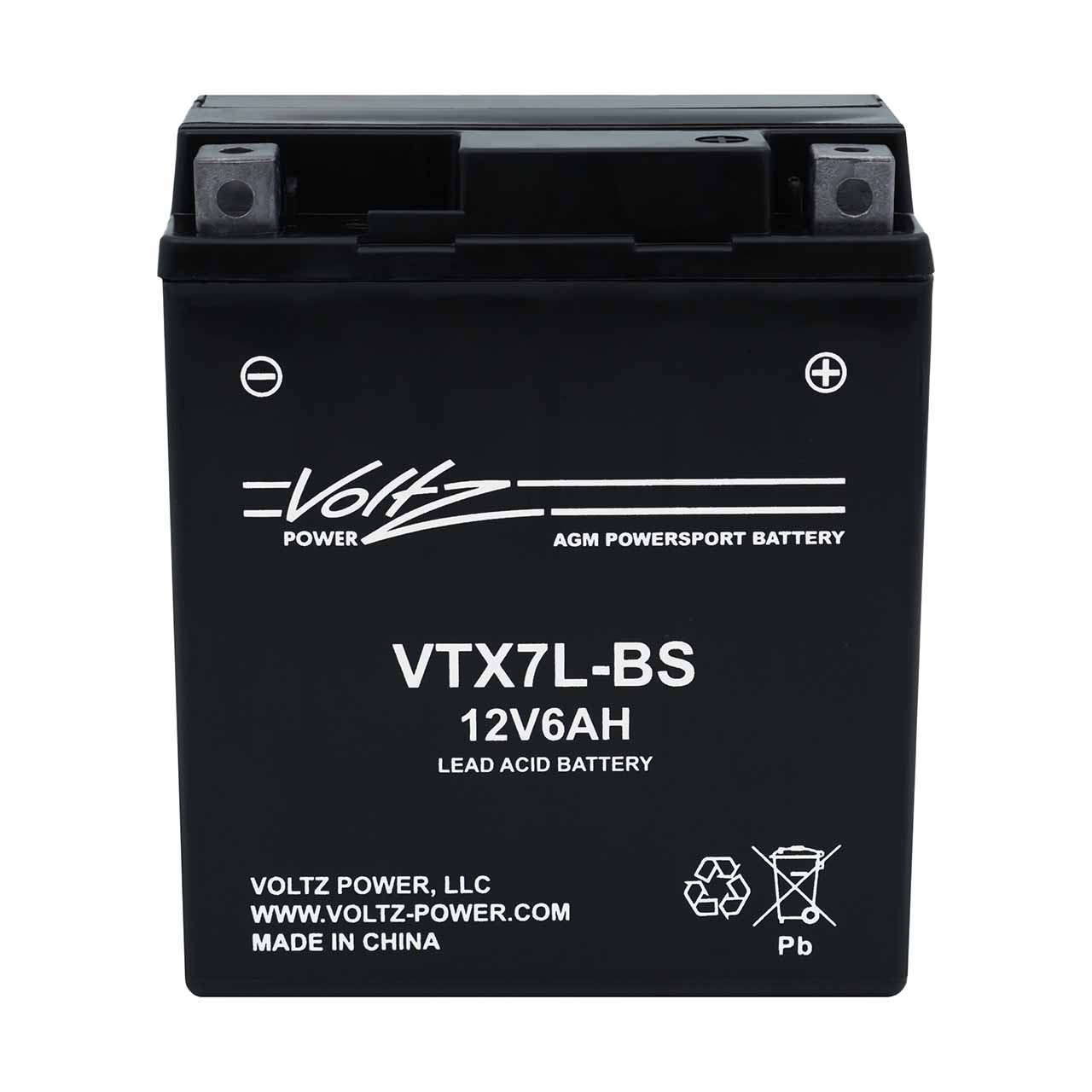 Voltz VTX7L-BS AGM Powersport Battery – Replaces YTX7L-BS & BTX7L-BS