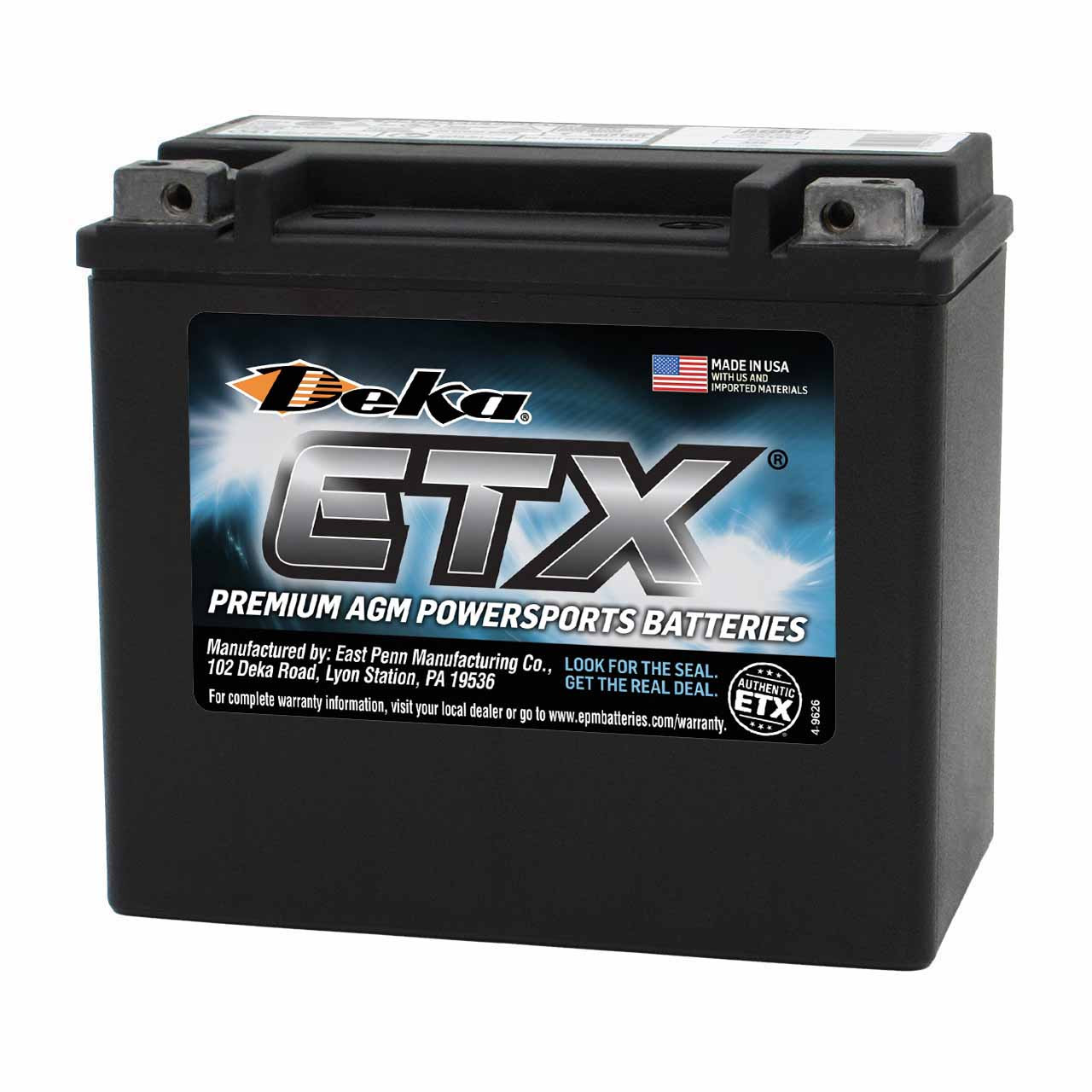 イ*ワ様 Hightec EN LN5 AGM Deka ETX16L AGM Powersport Battery – Replaces DURAGM-16L & CB16CL-B