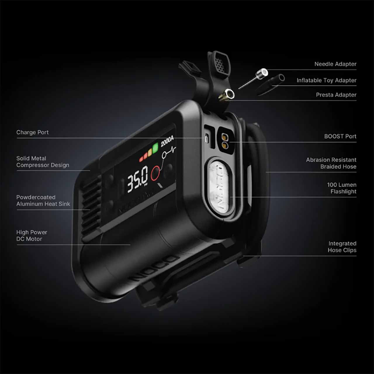NOCO Boost Air AX65 Lithium Portable Jump Starter with Air Compressor