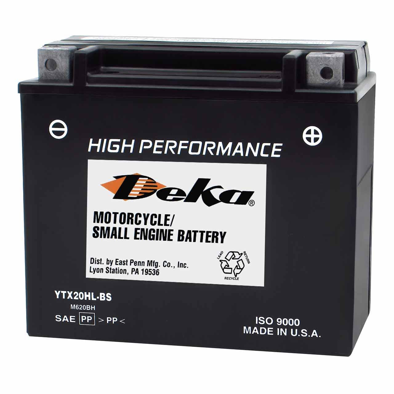 Deka YTX20HL-BS AGM Powersport Battery – Replaces GYZ20HL & ODS-AGM20L