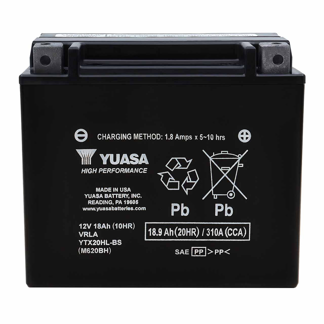 Yuasa YTX20HL-BS AGM Motorcycle Battery – Replaces GYZ20HL