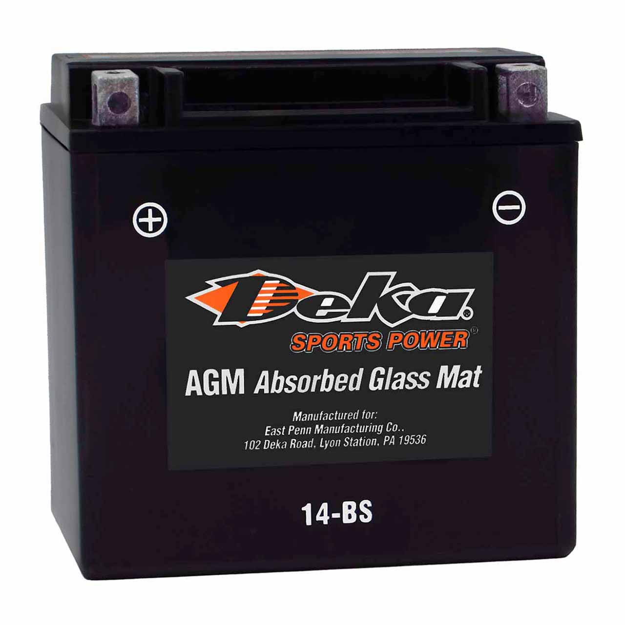 Deka YTX14-BS AGM Powersport Battery – Replaces XTAX14-BS & CTX14-BS