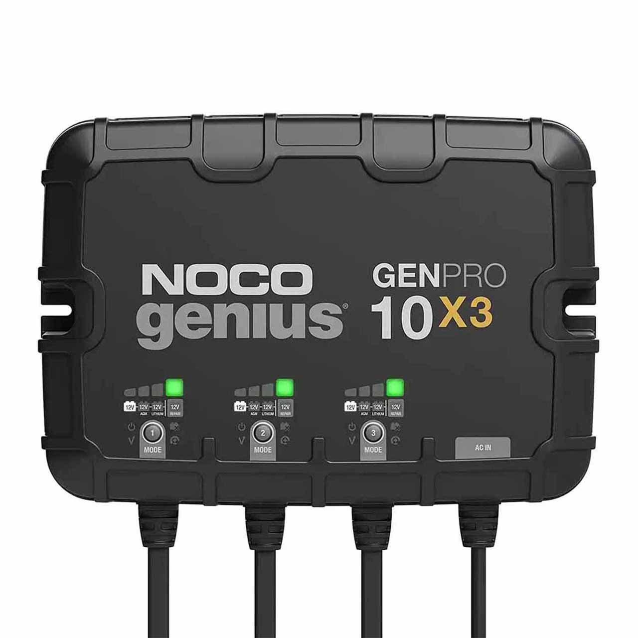 グラニック　「ミコノスハーパー／ギリシャ」 NOCO Genius GENPRO10X3 3-Bank Marine Battery Charger & Maintainer