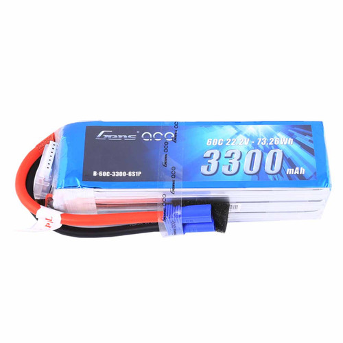 Gens Ace 3300mAh 6S LiPo Battery (EC5 60C 22.2V) GEA33006S60E5