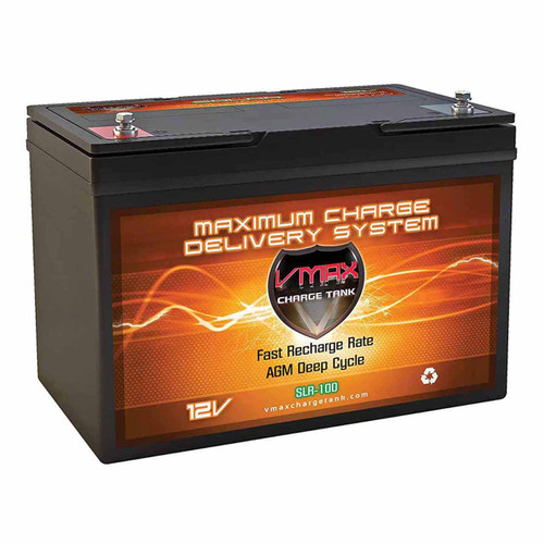 VMAX SLR100 12V AGM Deep Cycle Battery – 100Ah Group 27 – Replaces DURA12-100C/FR
