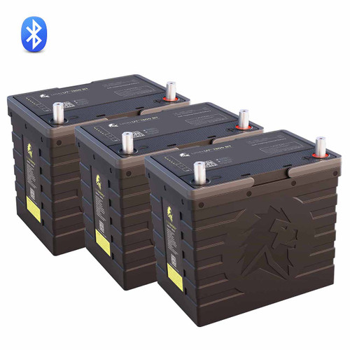 Lion Energy 36V 105Ah Lithium Trolling Motor Battery Set with Bluetooth.