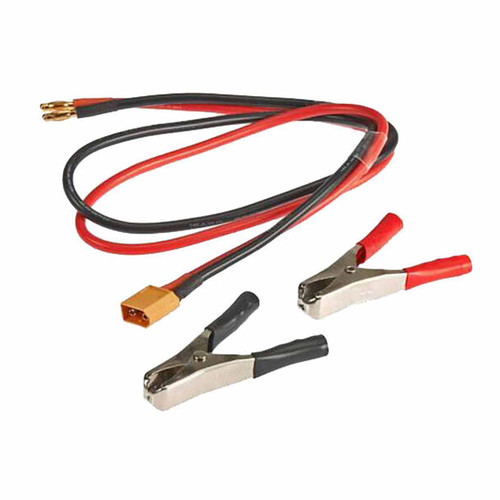 Hitec XT60 DC Input Cable with 4mm Bullet/Alligator Clips - 44243 | Hitec Charger