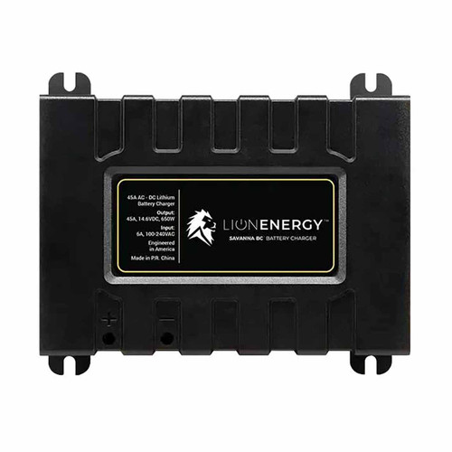 Lion Energy Savanna BC 12 Volt 45 Amp Lithium (LiFePO4) Battery Charger - 50170178 | Lion Energy Battery Charger