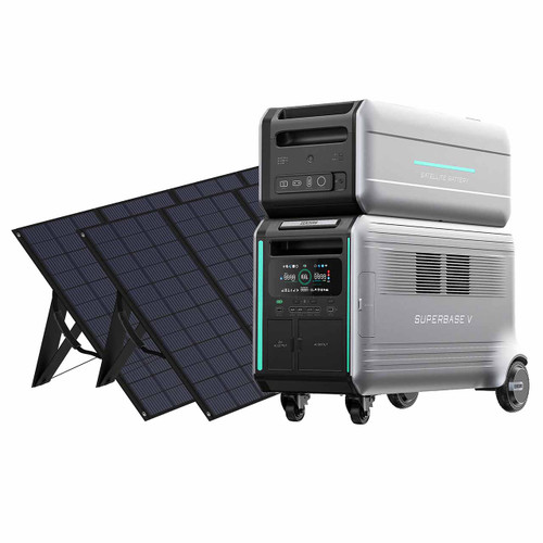 30% Residential Clean Energy Tax Credit Eligible Zendure SuperBase V6400 w/Satellite Battery & 800W Solar - Zendure Solar Generator