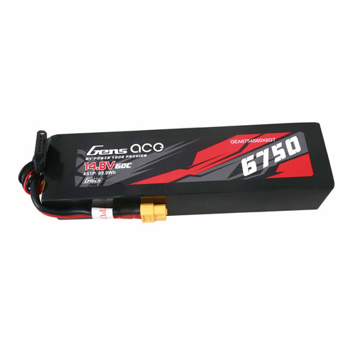 Gens Ace 4S LiPo Battery Hard Case (6750mAh XT60 60C 14.8V G-Tech) GEA6754S60X6GT | Gens Ace Batteries