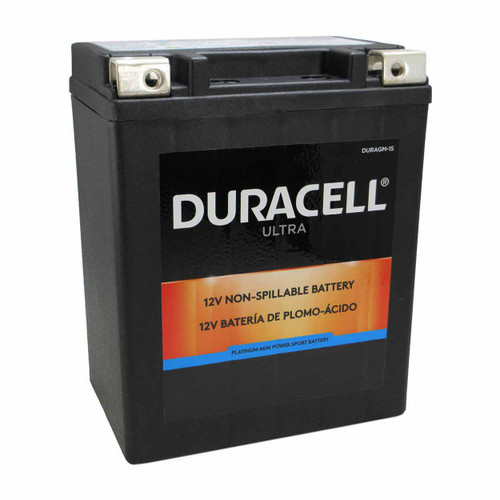 Duracell Ultra 14AH-BS 12V AGM Powersport Battery - DURAGM-15 / CYL10003