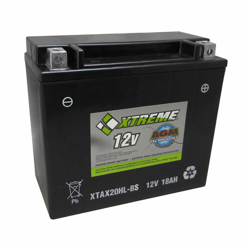 Xtreme 20HL-BS AGM Powersport Battery - XTAX20HL-BS / CYLA20HLBSXTA