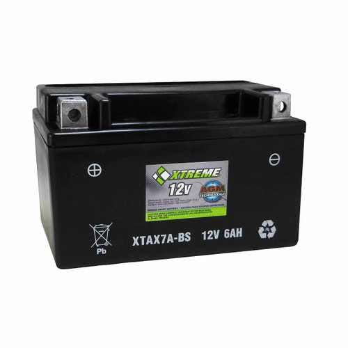 Xtreme 7A-BS AGM Motorcycle Battery XTAX7A-BS