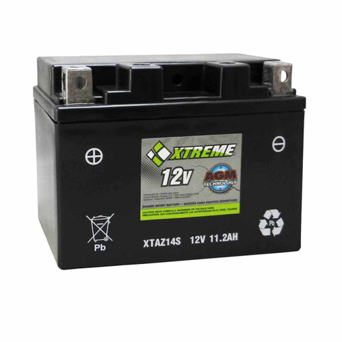 Xtreme Z14S AGM Motorcycle Battery XTAZ14S
