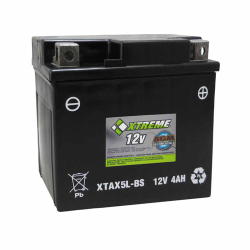 Xtreme 5L-BS 12V 70CCA AGM ATV Battery XTAX5L-BS
