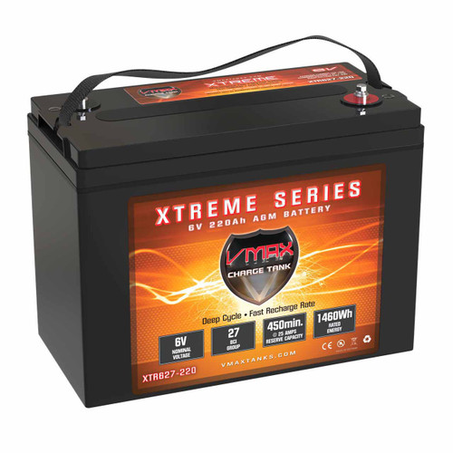 VMAX XTR627-220 AGM 6V  Deep Cycle Battery