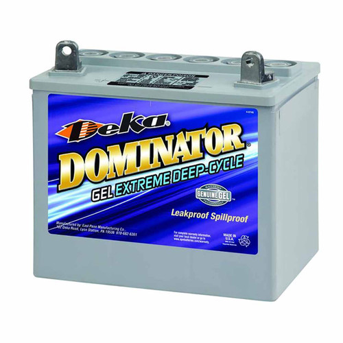 Deka Dominator 8GU1 Group U1 12V 31.6Ah Deep Cycle Gel Battery that Replaces Duracell DURG12-31J-A Batteries