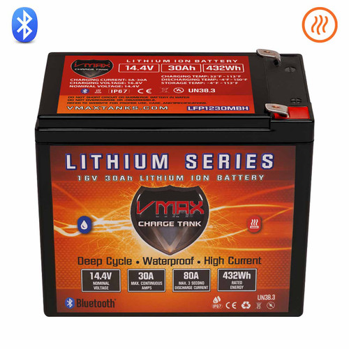 VMAX LFP1230MBH 16V Lithium Livescope Battery with Bluetooth & Heated.