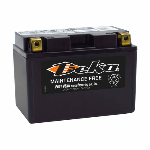 Deka ETZ12S AGM Motorcycle Battery that replaces YTZ12S, BTZ12S & XTAZ12S powersport batteries