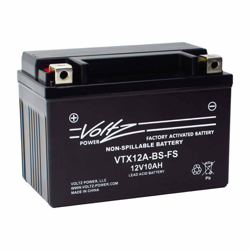Voltz VTX12A-BS-FS AGM motorcycle battery that replaces YT12A-BS or MBTX9U powersport batteries Voltz VTX12A-BS-FS AGM motorcycle battery that replaces YT12A-BS or MBTX9U powersport batteries