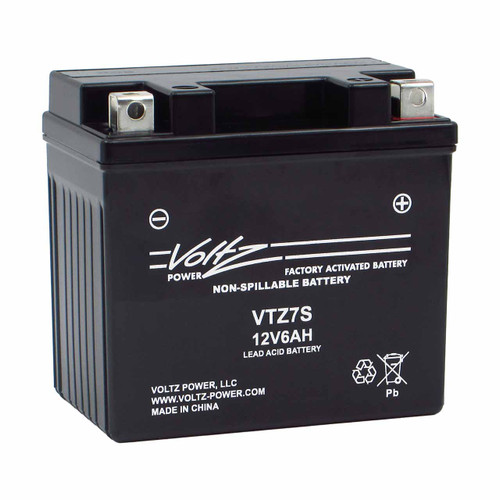 Voltz VTZ7S AGM motorcycle battery that replaces YTZ7S, ETZ7S & YTX5L-BS powersport batteries Voltz VTZ7S AGM motorcycle battery that replaces YTZ7S, ETZ7S & YTX5L-BS powersport batteries