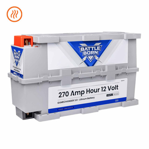 Battle Born 270Ah 12V GC3 Deep Cycle Heated Lithium Battery – BBGC3H