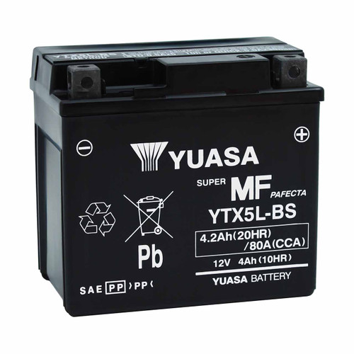 Yuasa YTX14AHL-BS AGM Motorcycle Battery - Replaces ETX15L & YB14L-A2