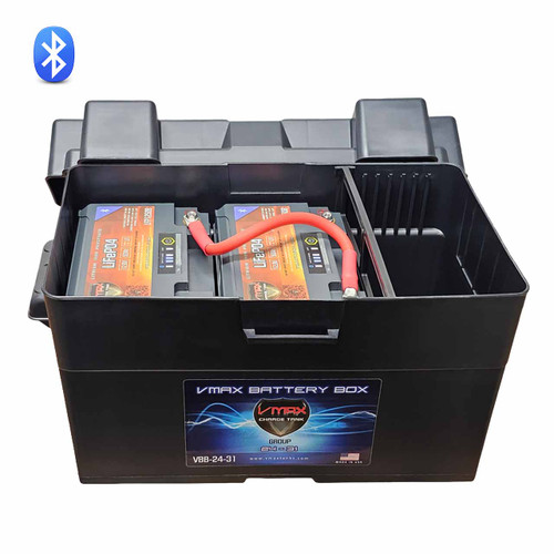 VMAX 24V 50Ah Lithium Trolling Motor Battery Kit with Bluetooth