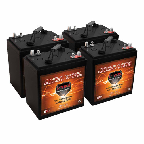 4-Pack of 6V AGM Deep Cycle GC2 Batteries for 24V Scissor Lifts – XTR6-235