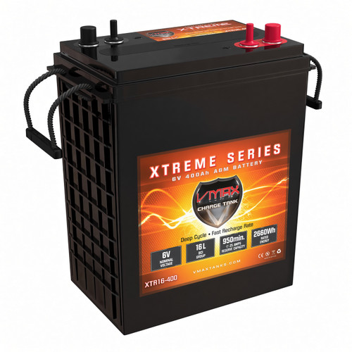 VMAX 6V AGM Boom Lift Battery – Group 903 & L16 – XTR16-400