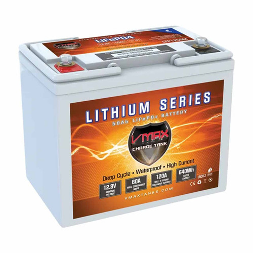 VMAX 12V 50Ah Group U1 Lithium Deep Cycle Battery – LFP1250M