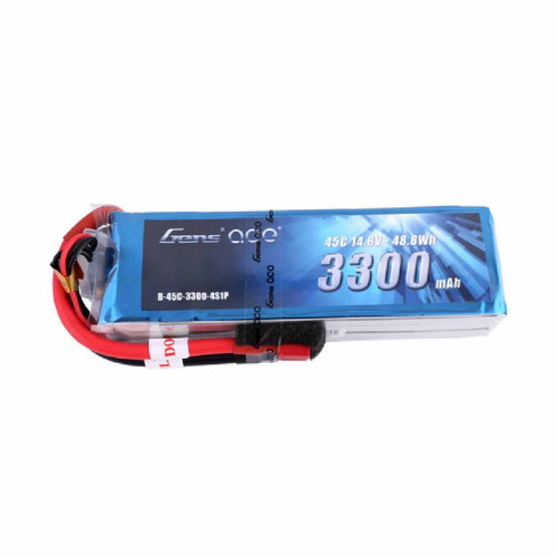 Gens Ace 3300mAh 4S LiPo Battery (Deans 45C 14.8V) GEA33004S45D